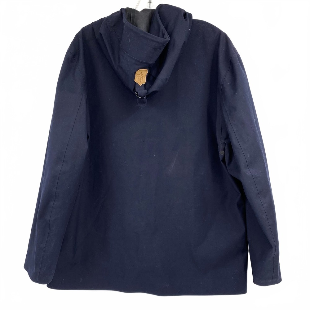 Mackage Navy Blue Raincoat | XL Regular Poly/Rayon Shell - Picture 2 of 11